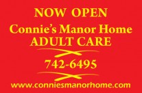 Connie’s Manor Home Banner