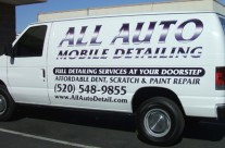 All Auto Mobile Detailing Van Graphics Install