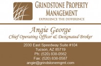 New business cards for Grindstone Property Management