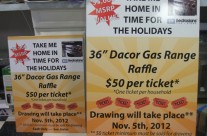 Bedrosians Raffle Ticket Sign