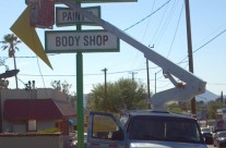 Sign Install of Central Collision Center